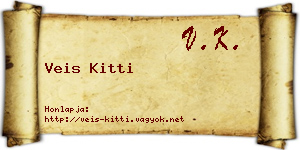 Veis Kitti névjegykártya
